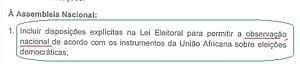 recomendação ua